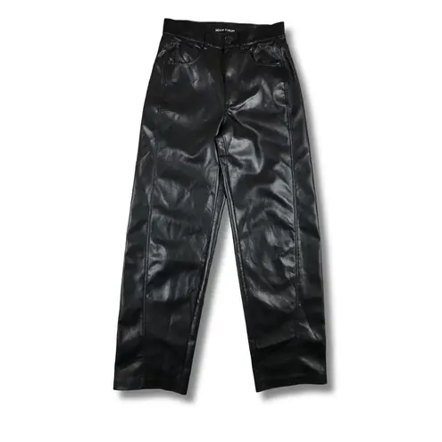 Denim Forum Aritzia The Farrah Faux Leather Pants 25 Black