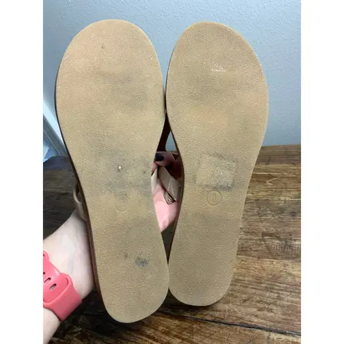 A New Day  Gold Triangle Flip flops size 9