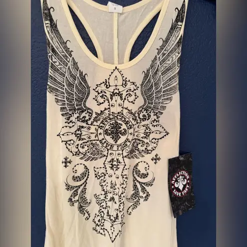 Affliction Monolith Tank Top Women’s Cream Size Small