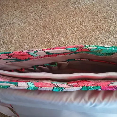 Vera Bradley Large  andi laptop bag floral print vintage cross body bag pockets‌