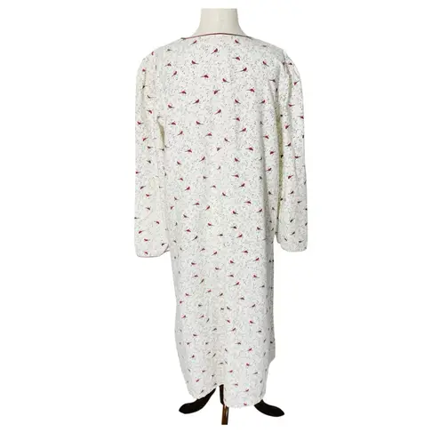 Aria Flannel Bird Christmas Nightgown