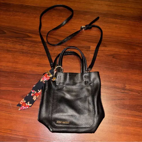 Steve Madden  Black Crossbody Bag with Floral Accent
