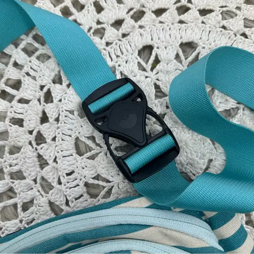 KAVU Canvas Spectator Belt Bag Blue Striped