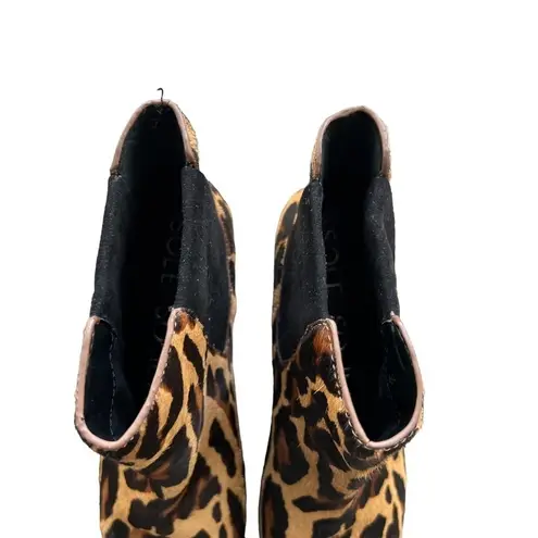 Sole Society - Cadyna Leopard Print Point Toe Pull On Booties Sz 6.5