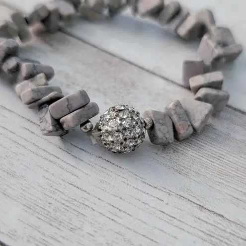 Stretch Bracelet Dusky Tones Brownish with Purple Undertones