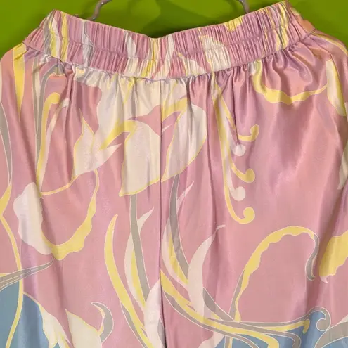 INC International Concepts Pink and Blue Floral Pantsuit Size 6