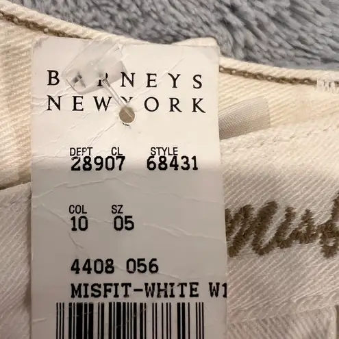 Vintage NWT Goldsign Misfits Women's Cream Straight Leg Jeans Size 27