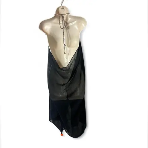 Rainbow Pom Pom Trim Coverup Black Size undefined