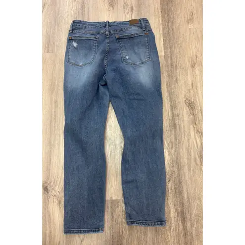Judy Blue Los Angeles Distressed Slim Fit Jeans Medium Wash Size 13/31