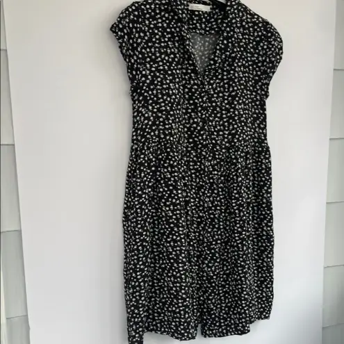 OAK + FORT Black and White Viscose V