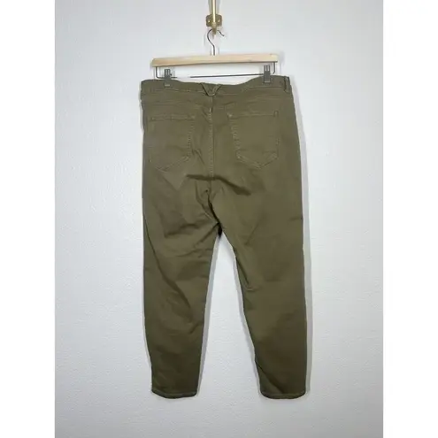 Mountain Hardwear Mountain Hardware Womens Twill Ankle Pants Size 14 Olive Straight Leg Jean