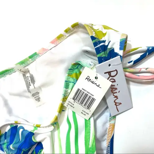 Raisin's BLUE Juniors' Palm Bikini Swim Bottom Sm