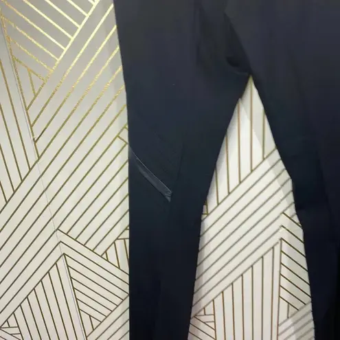 Bally Leather Accent Black Dress Pants Size US 8