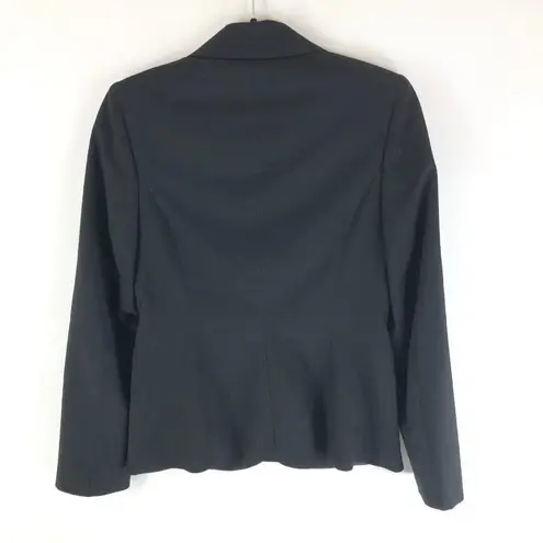 Esprit Collection Womens Blazer Jacket 3 Button Black Size 0