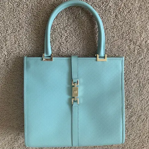 Gucci G1044  micro GG Jackie bag in light blue leather with dust bag