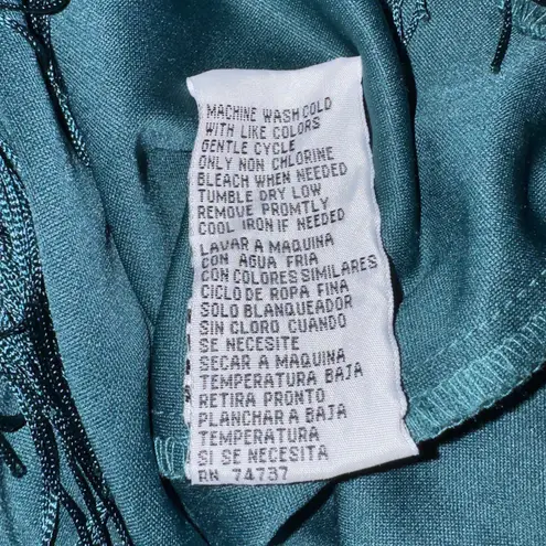 Shelby & Palmer Green Fringe Hem Dress women’s Size 16