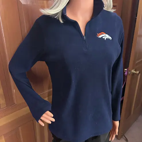 Denver Broncos navy blue pullover fleece