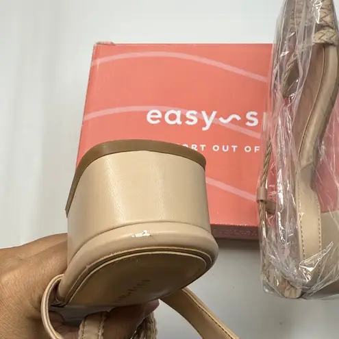 Easy Spirit Women's Sagie Block Heel Dress Sandals- Light Natural- Size 8
