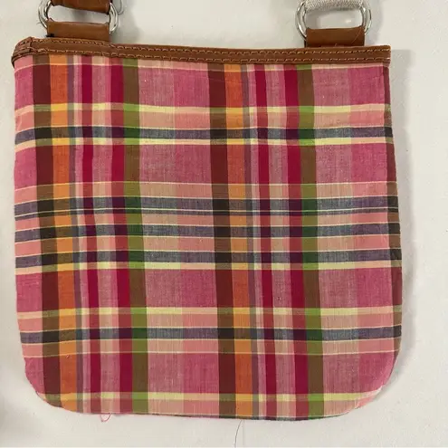 Tommy Hilfiger  Womens Plaid Crossbody Bag