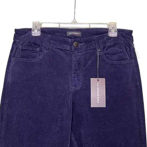 Prosperity Corduroy Pants Womens 31 Navy Blue Bootcut Stretch 98% Cotton Spandex