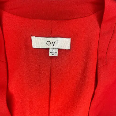 OVI cropped Open Front Sz S blazer Sharp Forward Looking Retro 80s Design