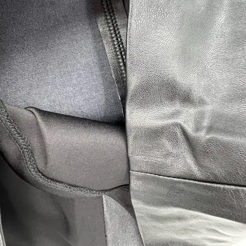 INC International Concepts Faux Leather Pencil Skirt Size 4P Black