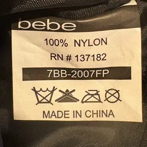 Bebe  silver Fanny Pack ~ Adjustable Waist ~ Faux Leather ~ Nylon NWOT