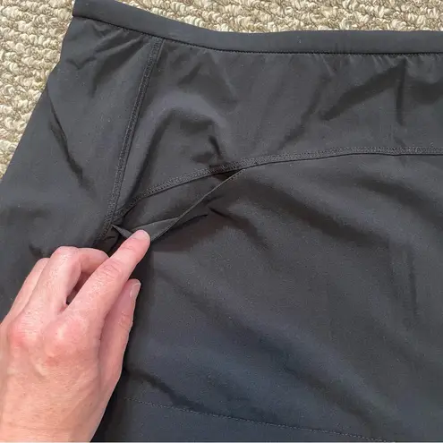 IBKUL Crystal Y2K Pleated Skort Black Sz L Preppy Skirt Tennis Golf Pickleball Size L