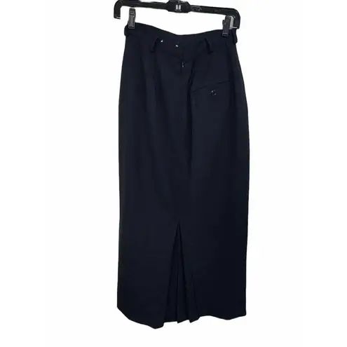 Austin Reed Vintage Wool Skirt Midi Black Size 6