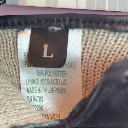 GII Fashion Accessories Black Leather Gloves Touchscreen Size L NWT Size L - Image 3