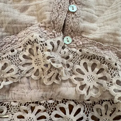 ZARA ‎ pink long sleeve half top very short