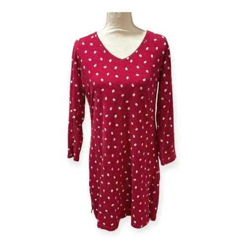 Charter Club  Intimates Red Snowman Nightgown Long Sleeve Women’s L