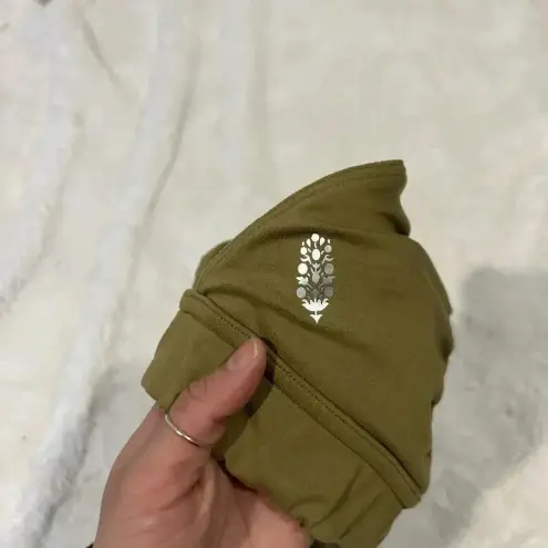 Free People  Olive Green End Game Racerback‎ Sports Bra Size XS