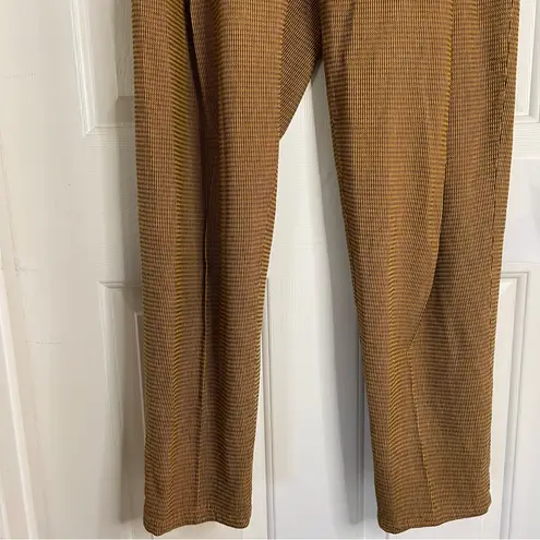 Airport Brown orange Houndstooth Pants Ladies Size Small Vintage USA paperbag