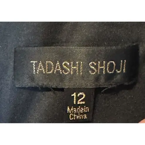 Tadashi Shoji Women's Dress Lace Blouson Waist Embroidered Lace Cap Sleeve Sz.12