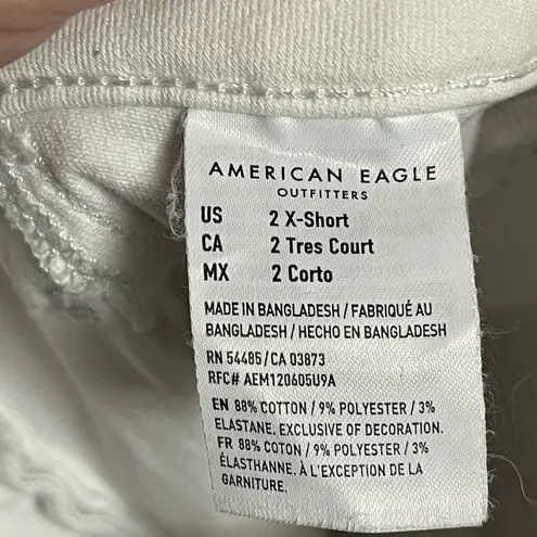 American Eagle  NE(X)T Level Stretch Hi Rise Jeggings Distressed Jeans Sz 2 EUC