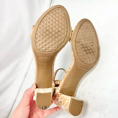 Aerosoles Bird of Paradise Cork Combo Sandal Heels Size 8