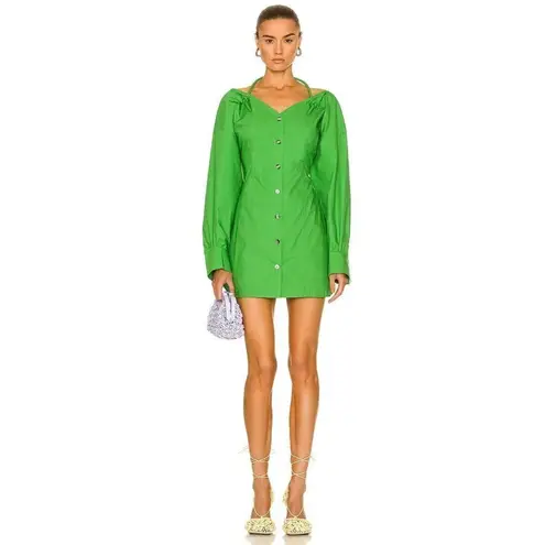 Nanushka Alyssa Dress in Green Womens Shirtdress Mini
