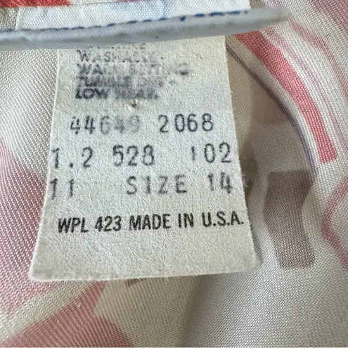 Levi Strauss & CO. Vintage 70s 80s Patchwork Print Blouse Union Made in the USA