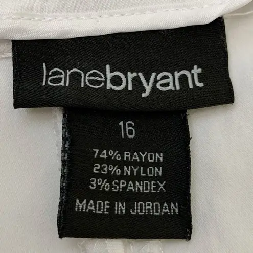 Lane Bryant  White Stretch Capri Pants