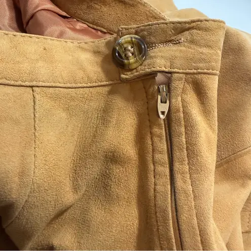 Vintage 70's Genuine Leather Made in USA soft suede western style midi skirt 3/4 Tan Size undefined