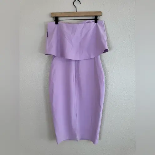 Likely Driggs Strapless Sheath Midi Dress size 4 in Lilac Twilight Mist $178
