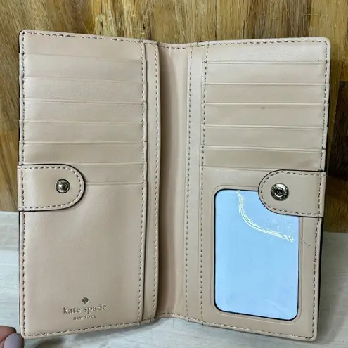 Kate Spade  Staci Latge Bifold Black Leather Wallet