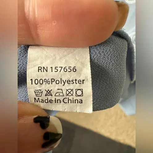 Fame Blue Sheer Boho Embroidered Floral Open Kimono Cardigan Cover Up One Size Size undefined