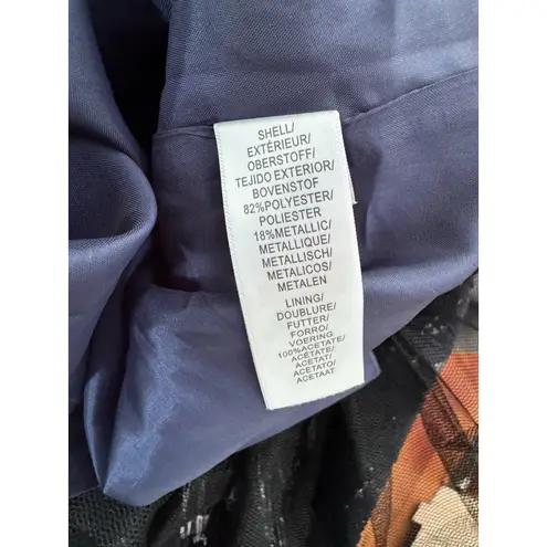 Aidan Mattox NWT Metallic Fit & Flare Dress Twilight Black Size 2