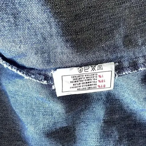 Miss Sixty Vintage Denim Jacket Women’s Sz Large Blue Distressed Made In Italy