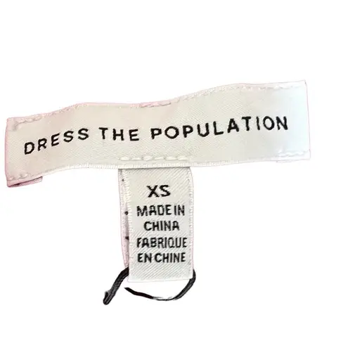 Dress the Population Pink Fuchsia Satin One Shoulder Cocktail Midi Dress