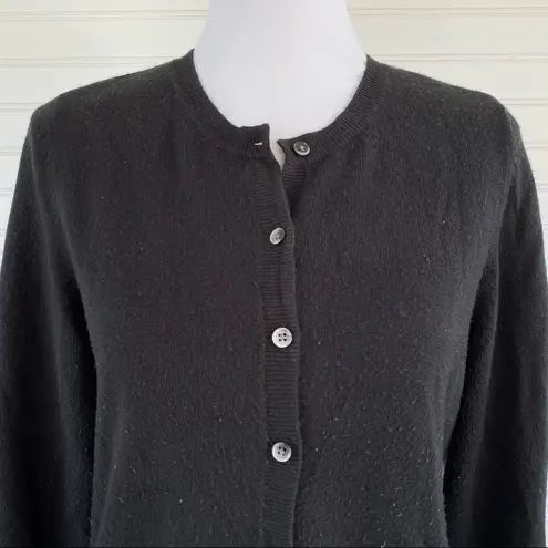 Croft & Barrow Black button Cardigan sweater Size Medium