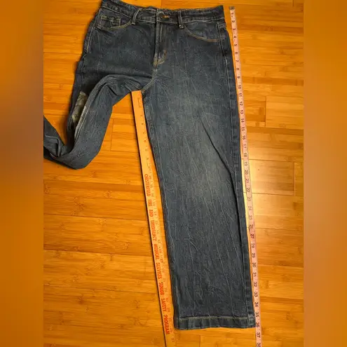 Old Navy  Women's Casual Streetwear High-Rise WIDE-LEG DK NICKY Blue Jeans|Size:6