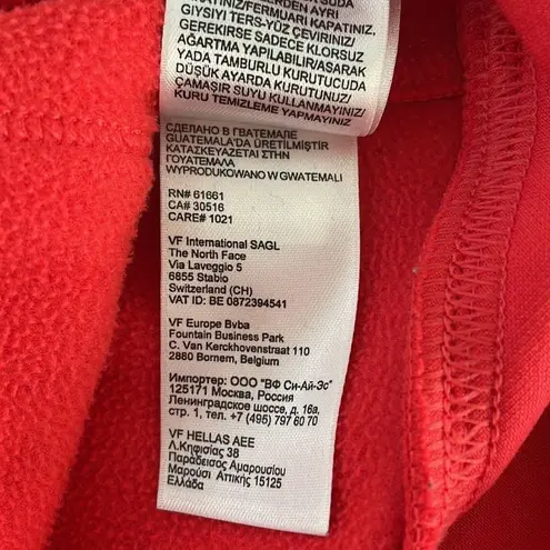 The North Face  Women’s Red Pink Full Zip Hoodie Multi Colored Logo pockets M‎